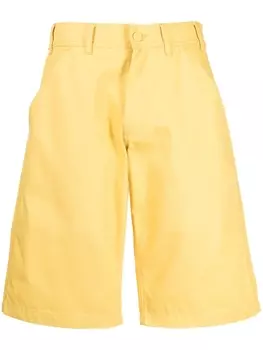 Raf Simons шорты с нашивкой-логотипом, желтый