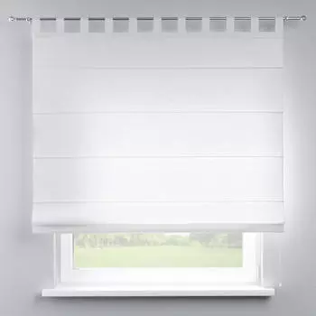 Raffrollo loneta с петлями, белый, 110х150 см Dekoria, белый