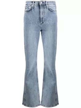 rag & bone джинсы bootcut Peyton с завышенной талией, синий