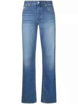 rag & bone джинсы bootcut с завышенной талией, синий