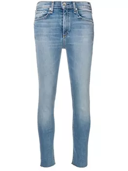 rag & bone джинсы скинни, синий