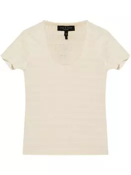 Rag & bone футболка Джулия, нейтральный цвет