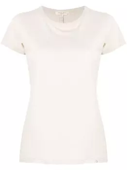 Rag & bone футболка The Slub Tee с круглым вырезом, серый