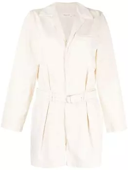 rag & bone комбинезон с длинными рукавами и поясом, белый