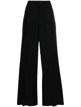 rag & bone креповые брюки Bennett широкого кроя, черный