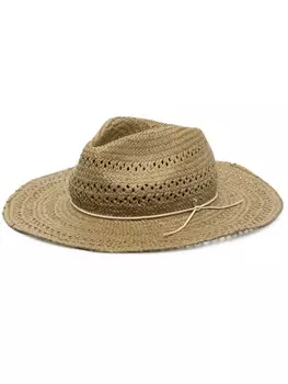 rag & bone плетеная шляпа-федора Elle, зеленый