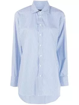 Rag & bone полосатая рубашка на пуговицах, синий