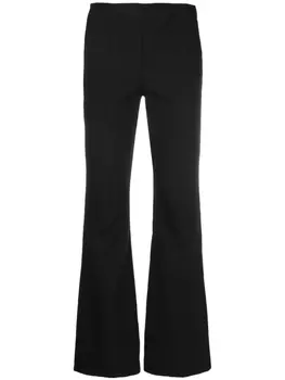 rag & bone расклешенные брюки с завышенной талией, черный