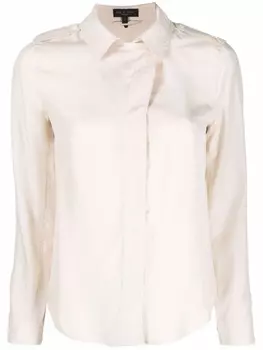 rag & bone шелковая рубашка Field, нейтральный цвет