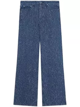 Rag & bone широкие джинсы Logan средней посадки, синий