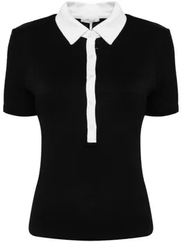 Rag & bone трикотажный топ на пуговицах, черный