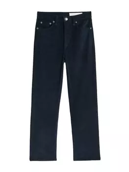 rag & bone укороченные вельветовые брюки Cysa, синий