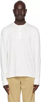 Rag & Bone White Classic Flame Henley