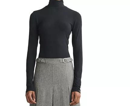 Rag & Bone Women Luca Knit Водолазка с длинным рукавом Черный