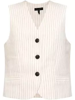 Rag & bone жилет Erin в полоску, белый