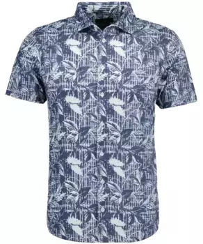 RAGMAN футболка на пуговицах, синий