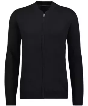 RAGMAN вязаная флисовая куртка, черный