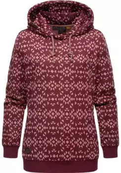 Ragwear Hoodie "Cinda", модная толстовка с высоким воротником, красный