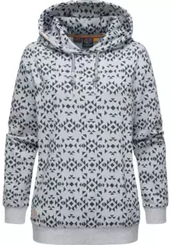 Ragwear Hoodie "Cinda", модная толстовка с высоким воротником, серый