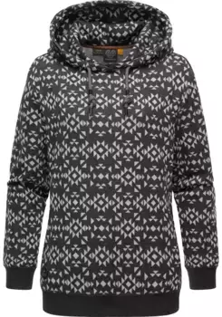 Ragwear Hoodie "Cinda", модная толстовка с высоким воротником, серый