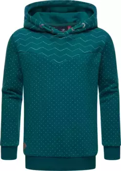 Ragwear Hoodie "Kristla Sweat", свитер для девочек с капюшоном и большим капюшоном, зеленый
