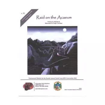 Raid on the Acaeum (North Texas RPG Con Tournament Edition), Tournament Series