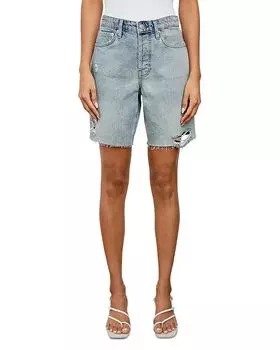 Raiils The Beachwood Джинсовые шорты с высокой посадкой в светлом винтажном стиле с эффектом потертости Rails, синий