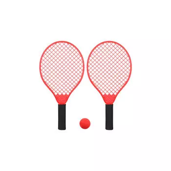 Ракетка для пляжного тенниса - Ракетка для пляжного тенниса POWER SHOT, красный