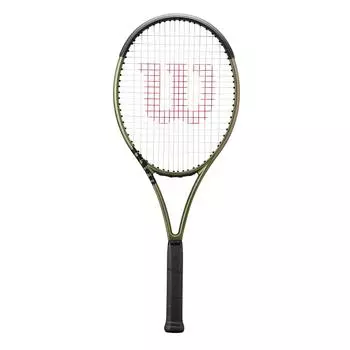 Ракетка теннисная женская/мужская Wilson - Blade 100 V8 зеленая 300 г без струны, темно-зеленый/черный