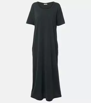 Ракира хлопковое джерси макси-платье The Row, Faded Black