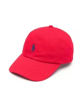 Ralph Lauren бейсболка с вышитым логотипом, красный