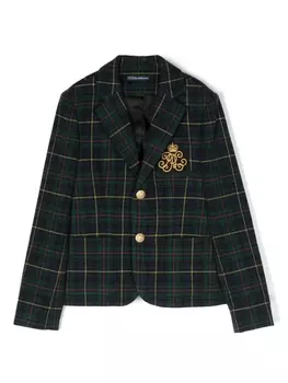 Ralph Lauren блейзер в клетку, зеленый
