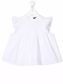 Ralph Lauren блузка с оборками, белый