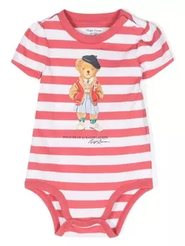 Ralph Lauren боди Polo Bear, красный