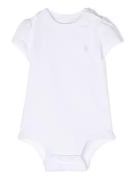 Ralph Lauren боди с вышивкой Polo Pony, белый
