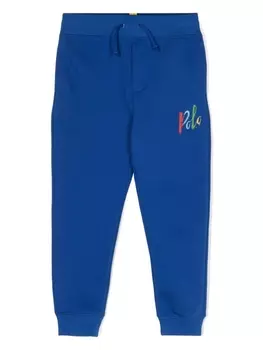 Ralph Lauren брюки из джерси с логотипом, синий