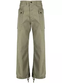 Ralph Lauren брюки карго Field с узором в елочку, зеленый