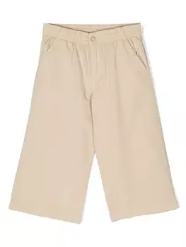 Ralph Lauren брюки с вышитым логотипом, нейтральный цвет
