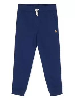 Ralph Lauren брюки с завязками и логотипом Polo Pony, синий