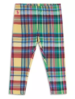 Ralph Lauren брюки в клетку, зеленый