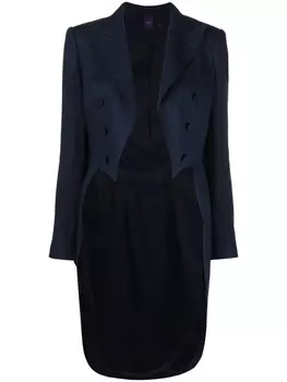 Ralph Lauren Collection блейзер с удлиненной вставкой сзади, синий