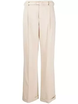 Ralph Lauren Collection брюки Modern строгого кроя, нейтральный цвет