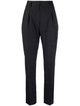 Ralph Lauren Collection брюки строгого кроя с завышенной талией, черный
