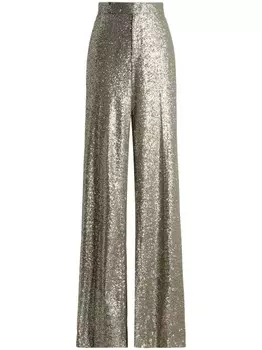 Ralph Lauren Collection брюки Welles с пайетками, металлик