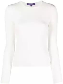 Ralph Lauren Collection джемпер с круглым вырезом, белый