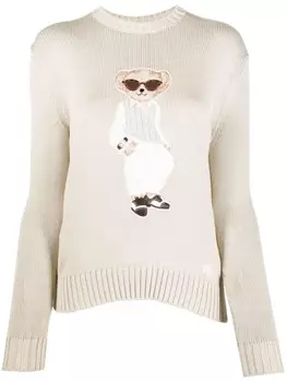 Ralph Lauren Collection джемпер Tuxedo Bear, нейтральный цвет