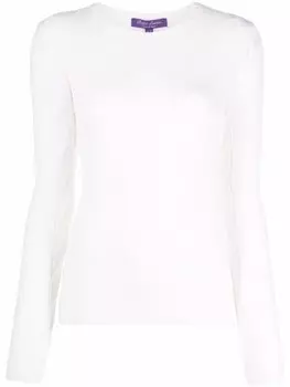 Ralph Lauren Collection кашемировый джемпер фактурной вязки, нейтральный цвет