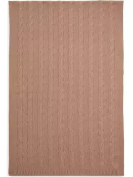 Ralph Lauren Collection кашемировый шарф фактурной вязки, коричневый