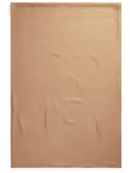 Ralph Lauren Collection кашемировый шарф с вышитым логотипом, коричневый