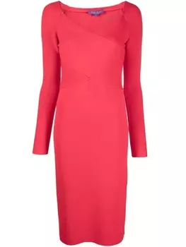 Ralph Lauren Collection коктейльное платье миди, красный